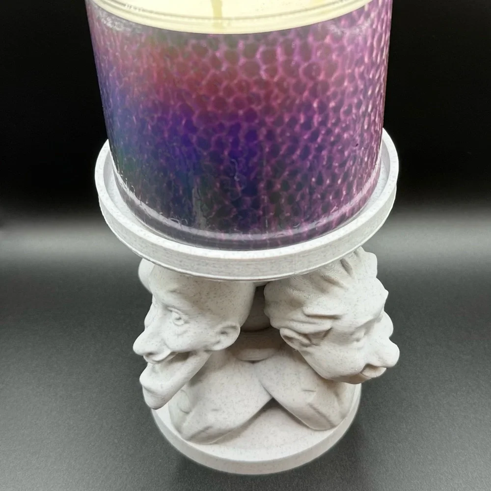 Disney Haunted Mansion Singing Busts Candle Holder Bath & Body Works 3 Wick